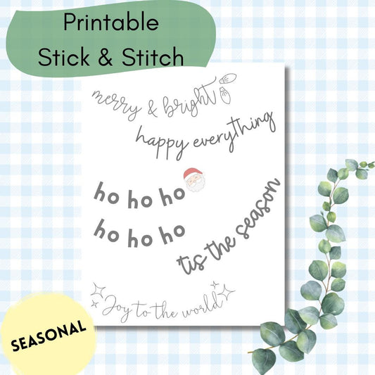 Christmas Embroidery Pattern