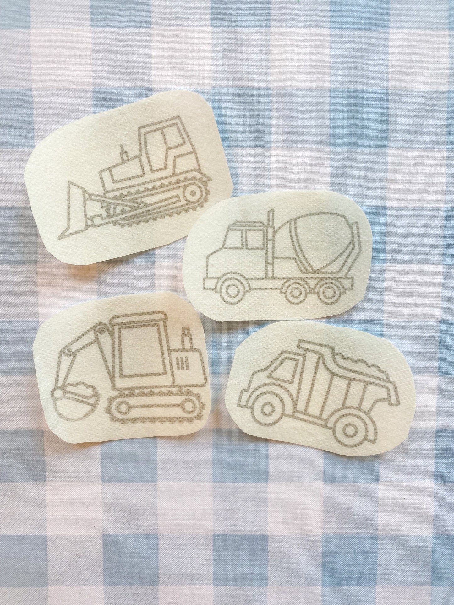 Construction Truck Stick & Stitch