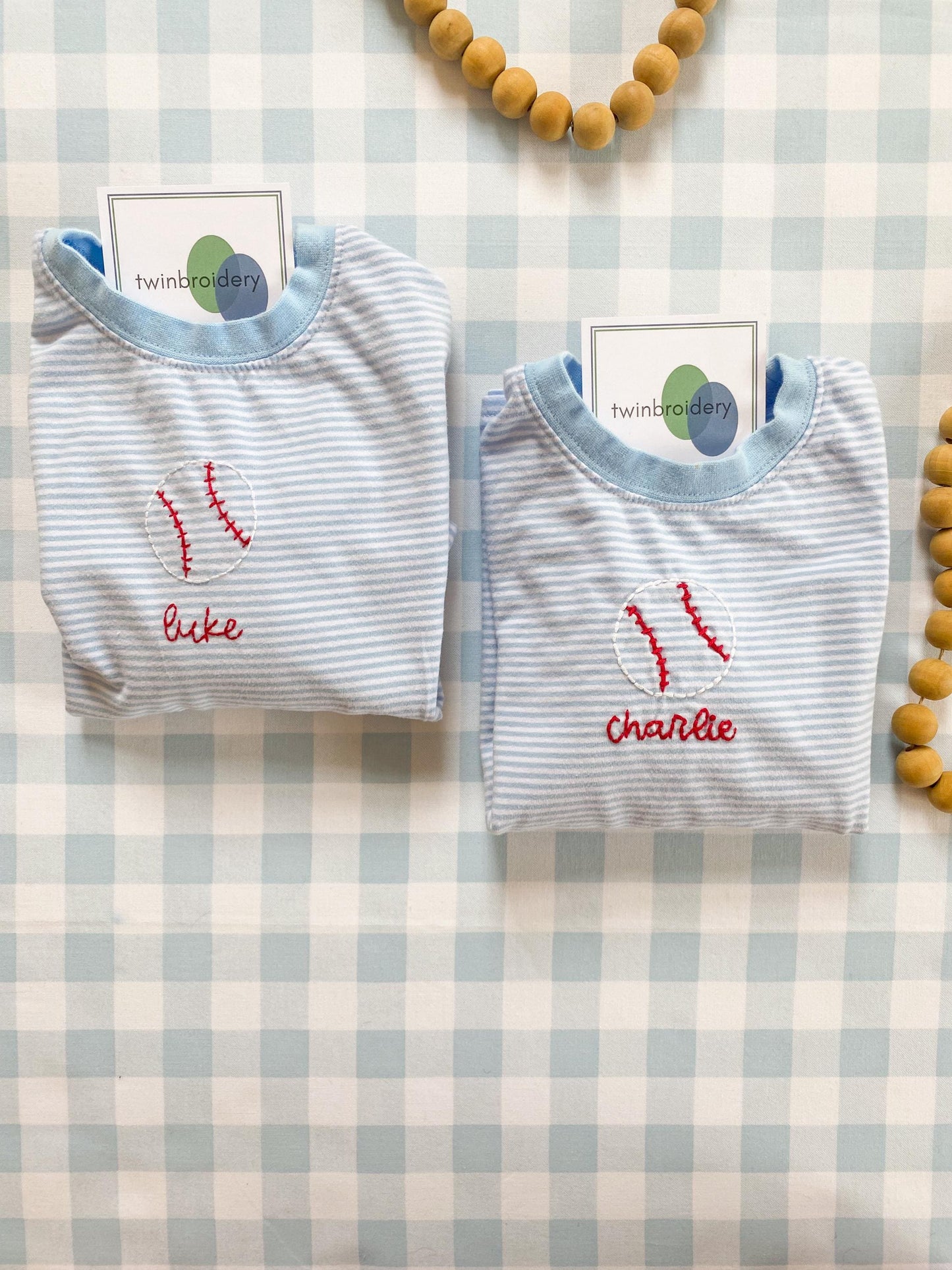 Personalized Stick & Stitch | Baseball