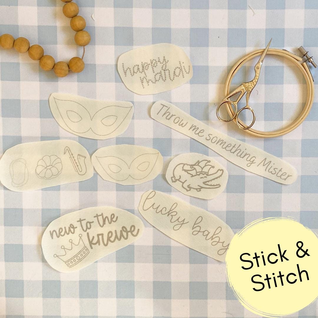 Mardi Gras Stick & Stitch