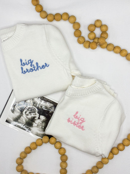 Machine Embroidered | Bold Big Sister