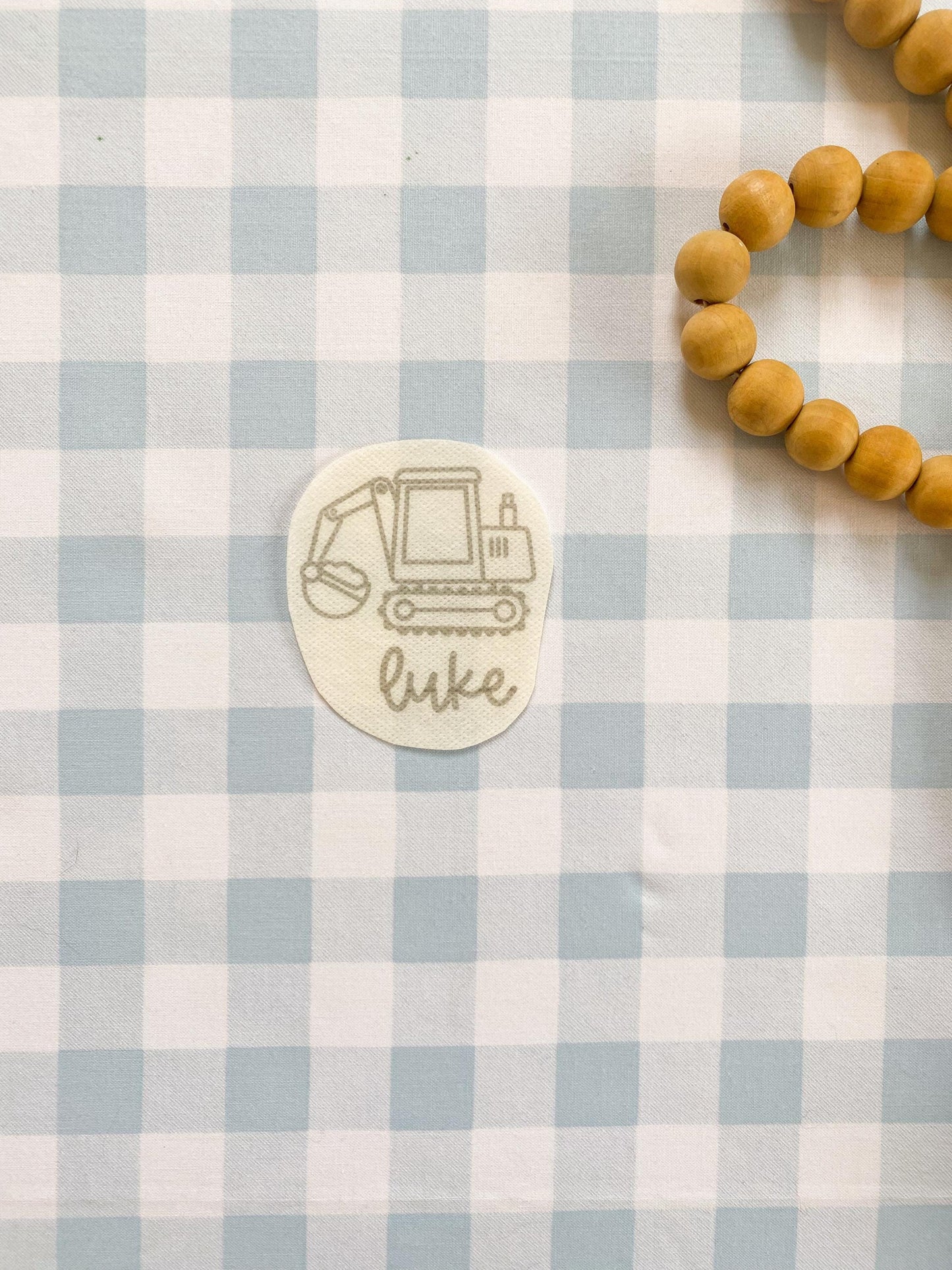 Stick & Stitch Stencil | Excavator