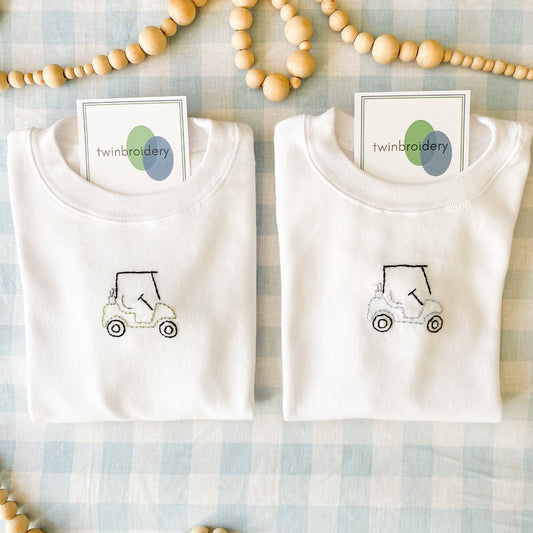 Hand Embroidered | Golf Cart