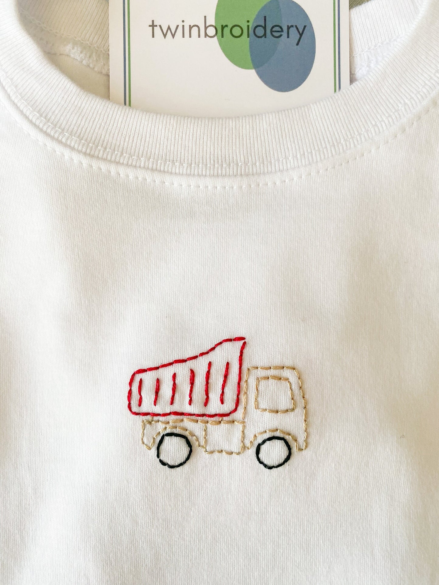 Hand Embroidered | Dump Truck