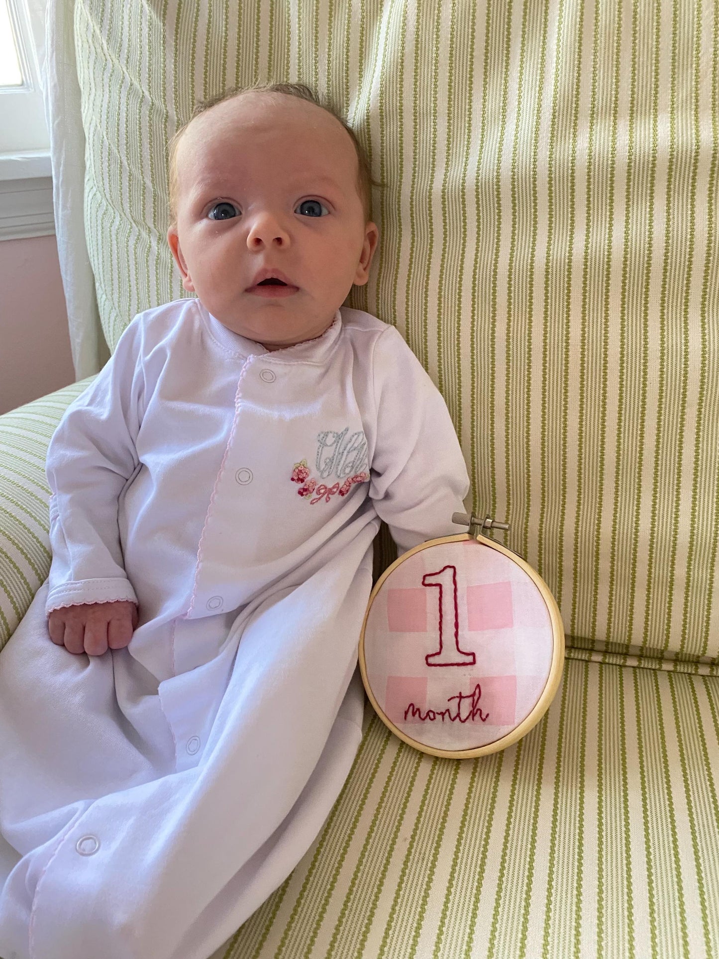 DIY Monthly Milestone Pattern for Baby