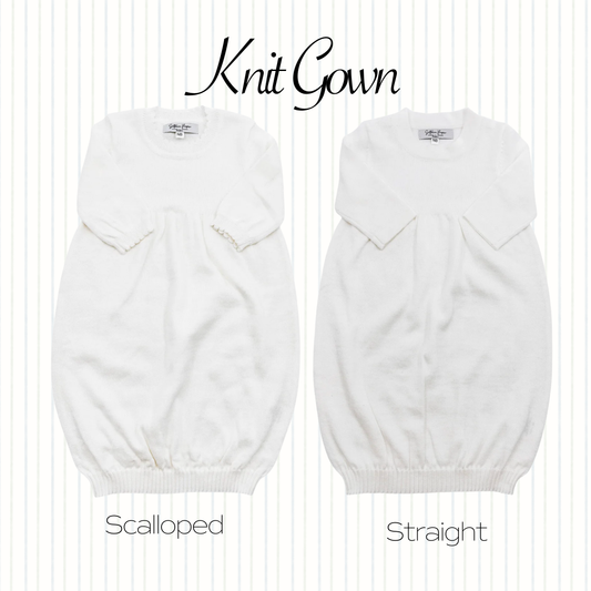 Machine Embroidery | Knit Baby Gown with Name