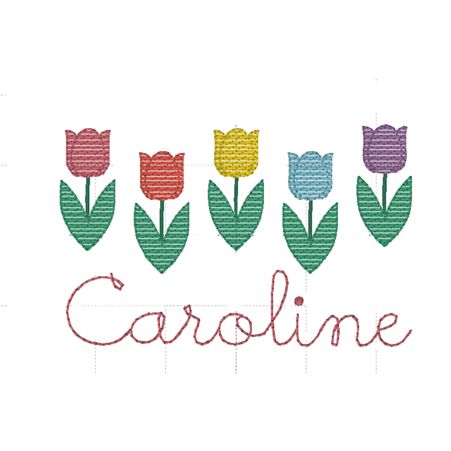 Machine Embroidery | Tulips