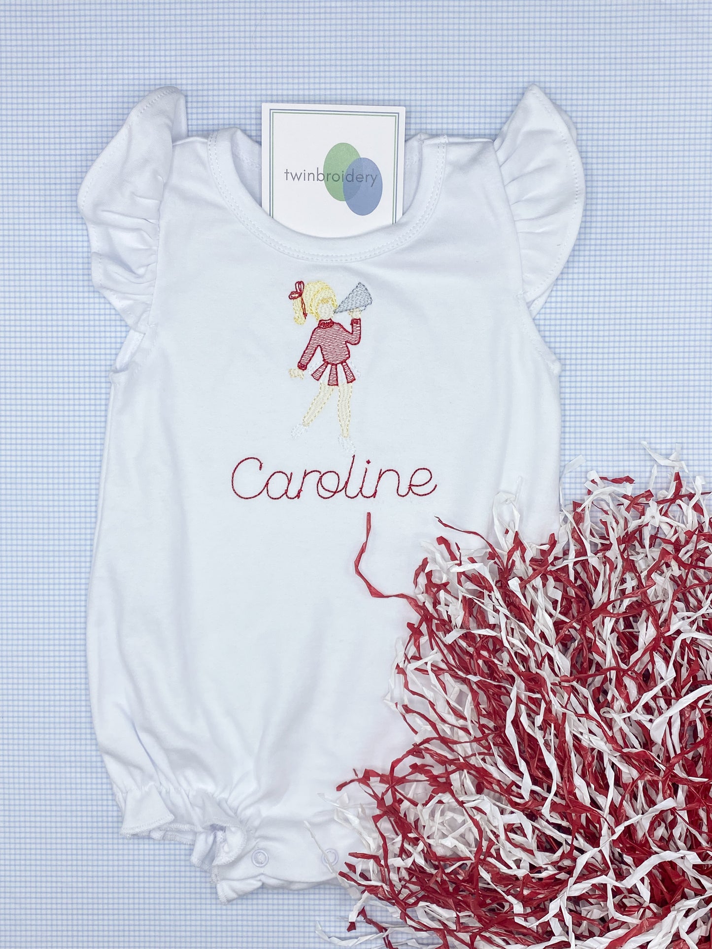 Machine Embroidery | Vintage Cheerleader