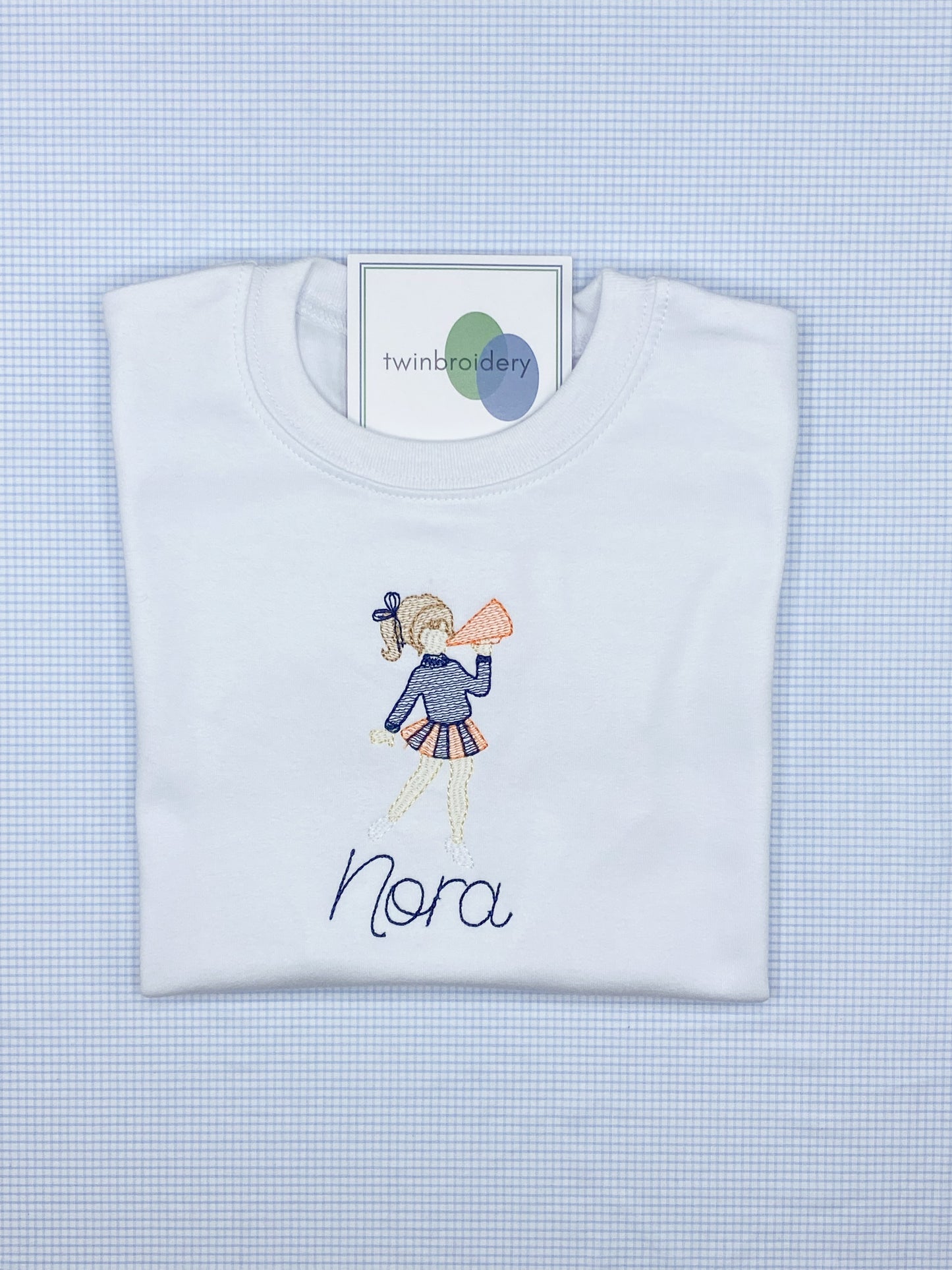 Machine Embroidery | Vintage Cheerleader