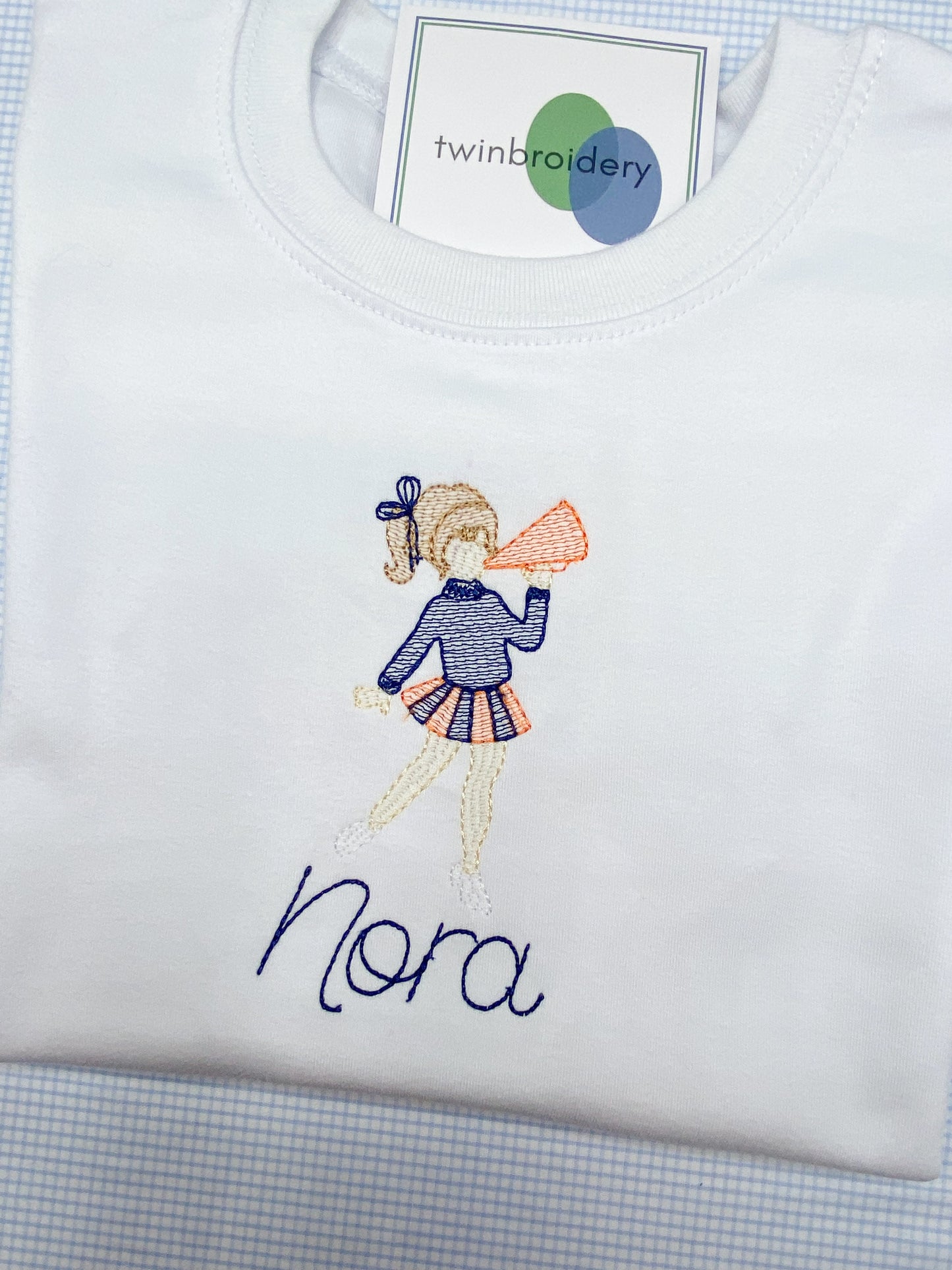 Machine Embroidery | Vintage Cheerleader