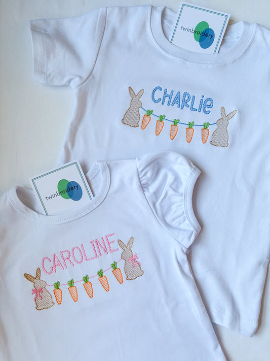 Machine Embroidered | Easter - Bunny Bunting