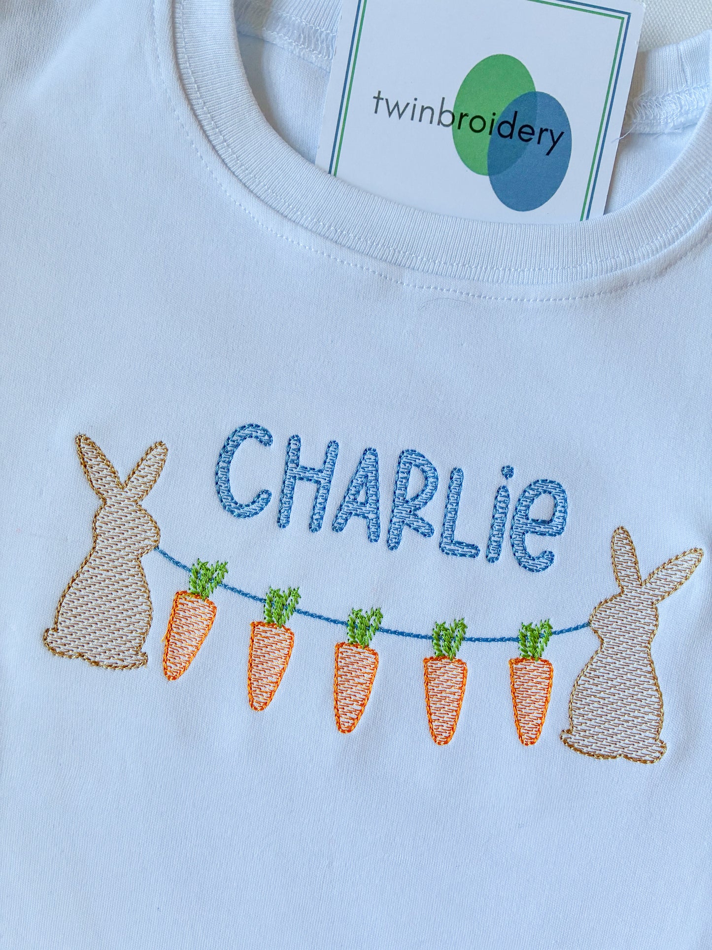 Machine Embroidered | Easter - Bunny Bunting