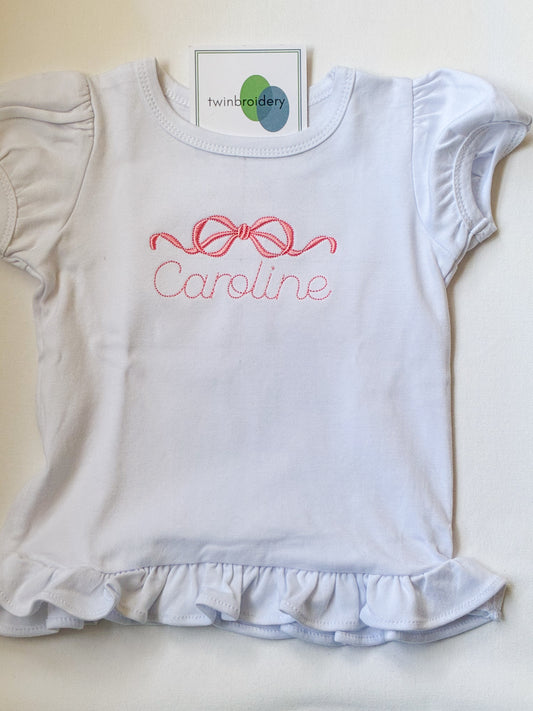 Machine Embroidery | Heirloom Bow