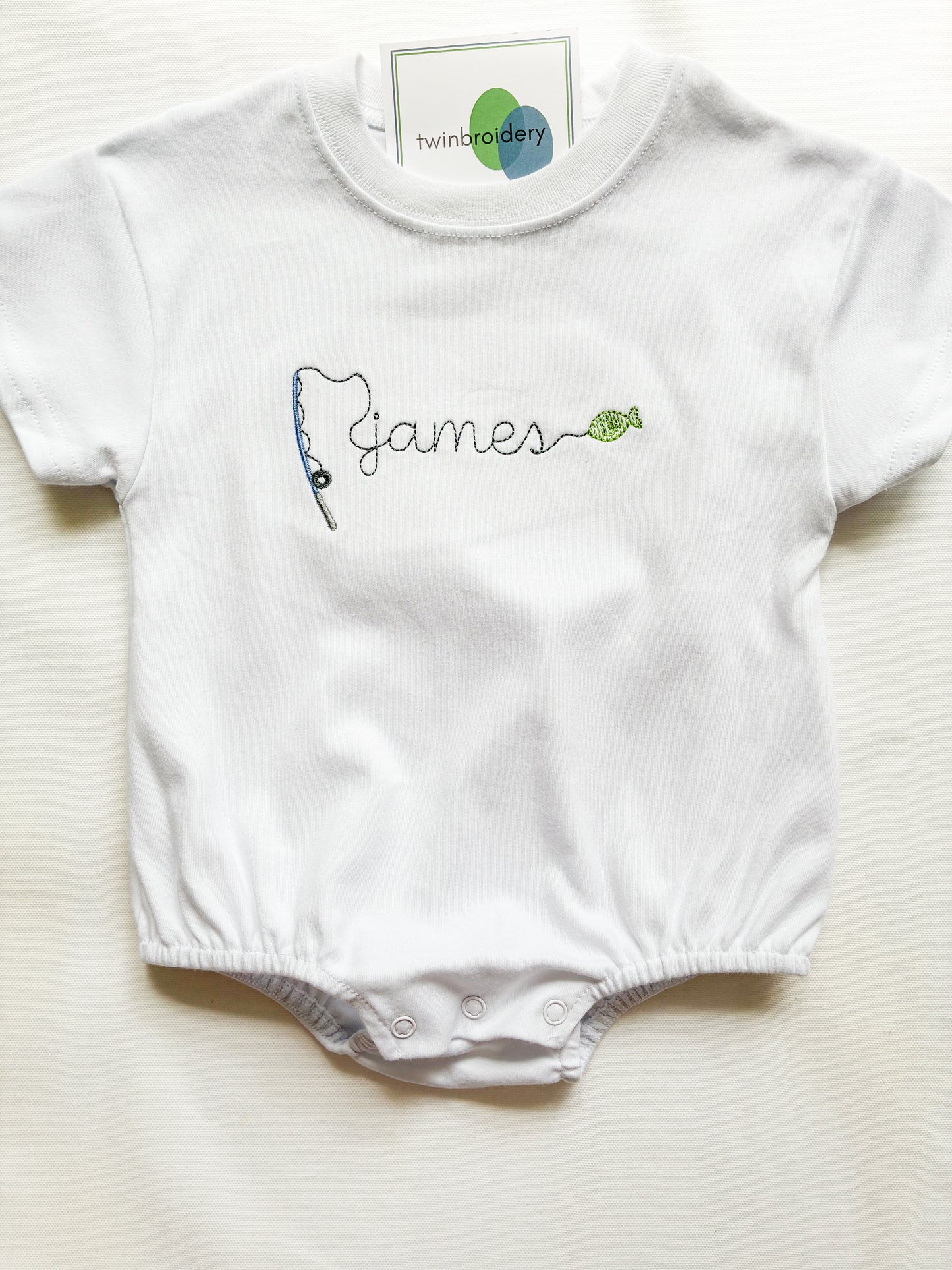 Machine Embroidery | Fishing Name
