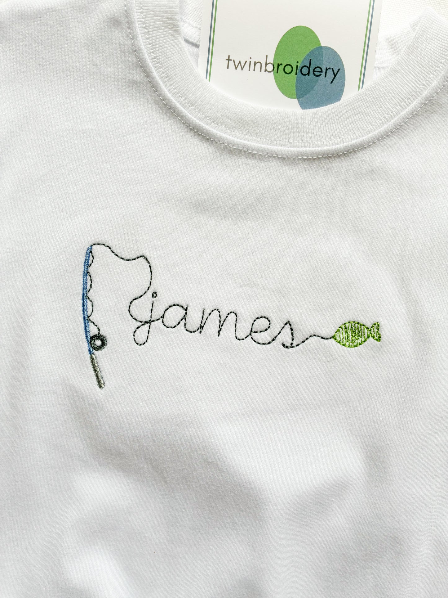 Machine Embroidery | Fishing Name