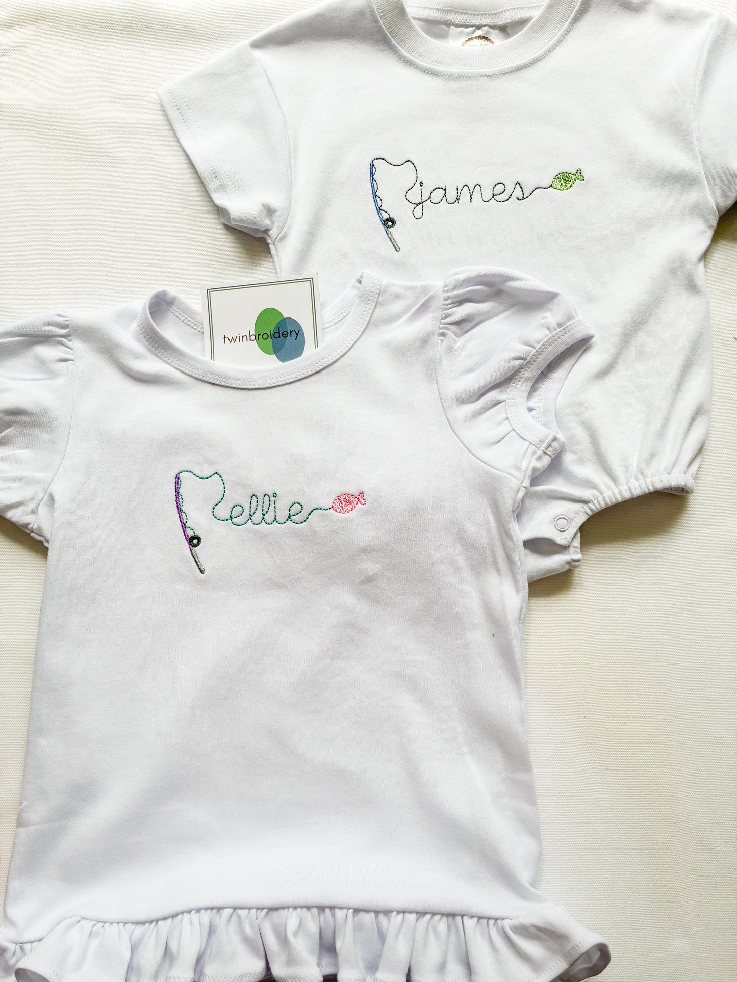 Machine Embroidery | Fishing Name