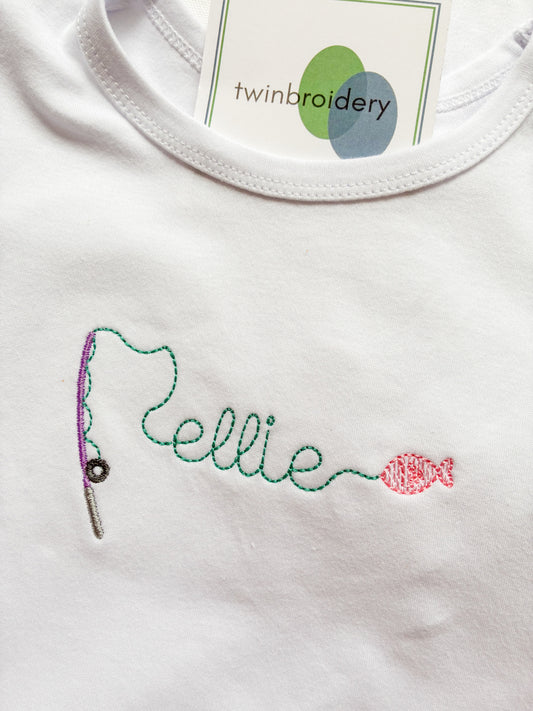 Machine Embroidery | Fishing Name