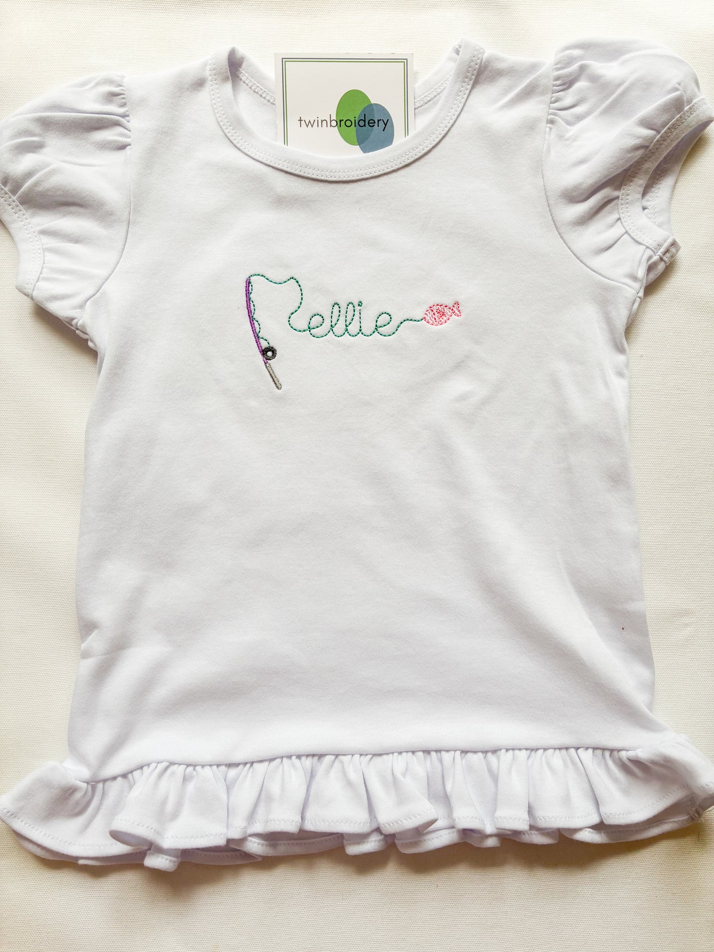 Machine Embroidery | Fishing Name