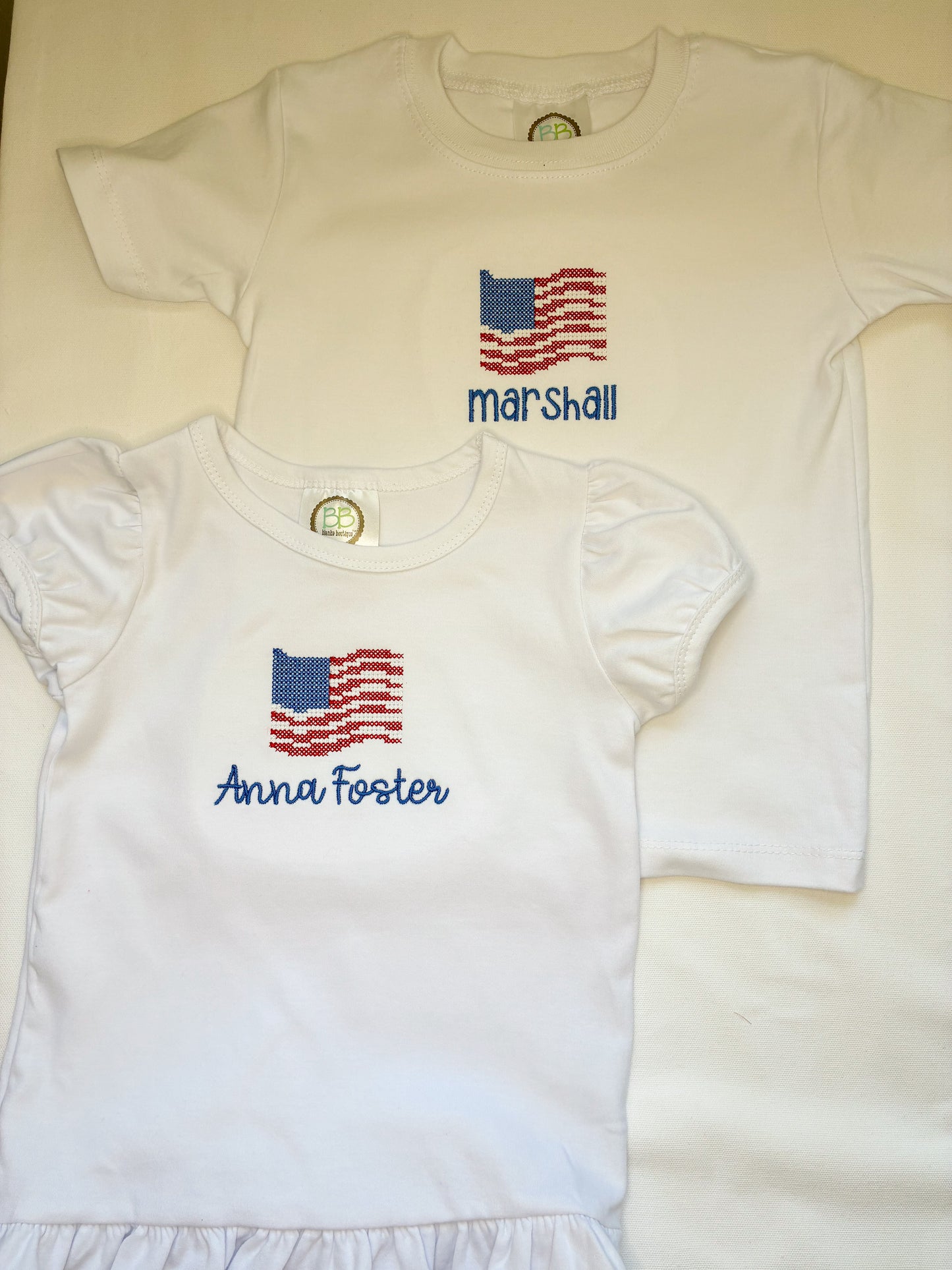 Machine Embroidery | Cross Stitch American Flag