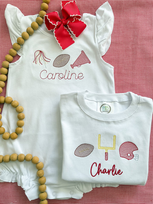 Machine Embroidery | Girl Football Classic Trio