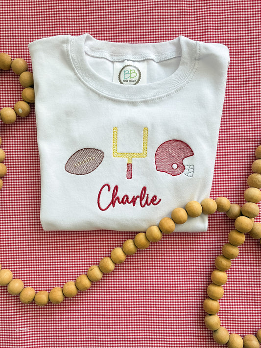 Machine Embroidery | Boy Football Classic Trio