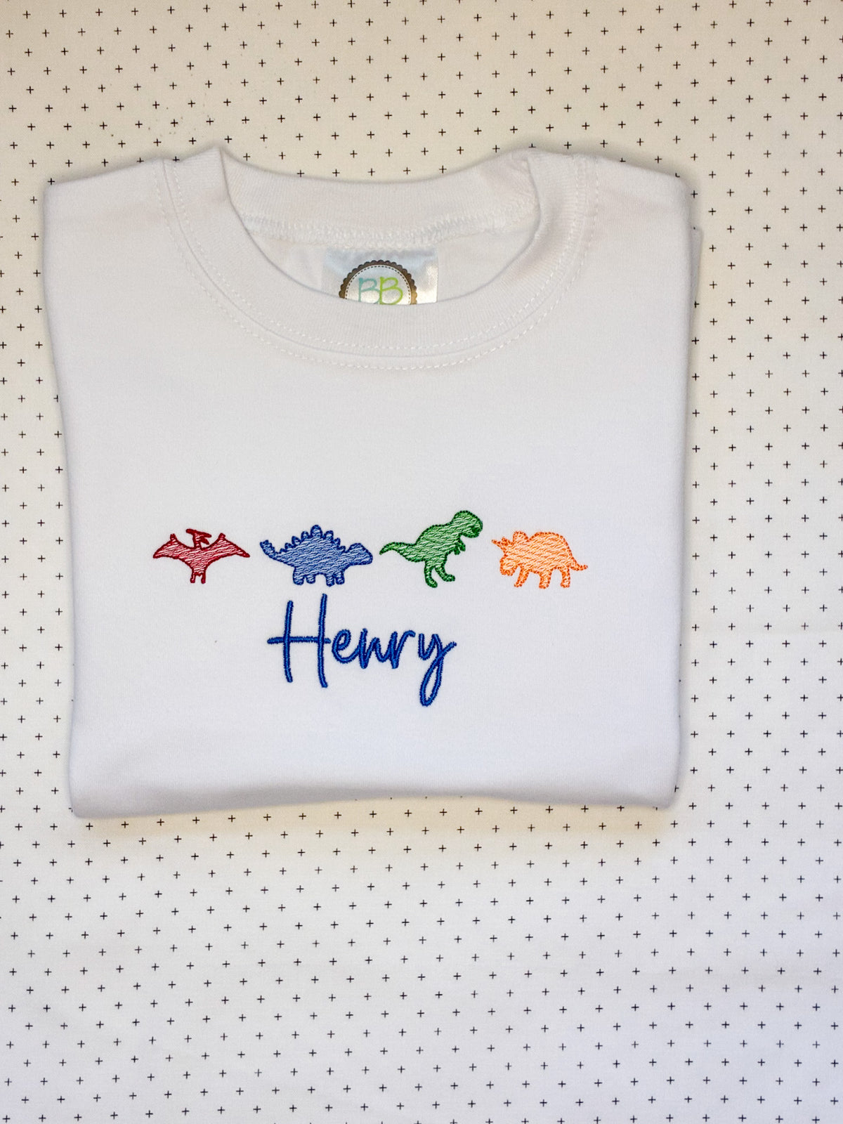 Machine Embroidery | Dinosaur Shirt