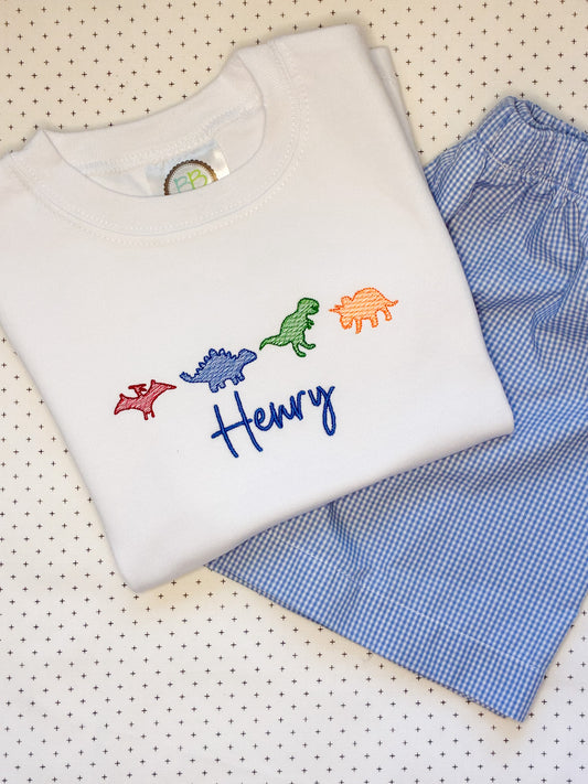 Machine Embroidery | Dinosaur Shirt