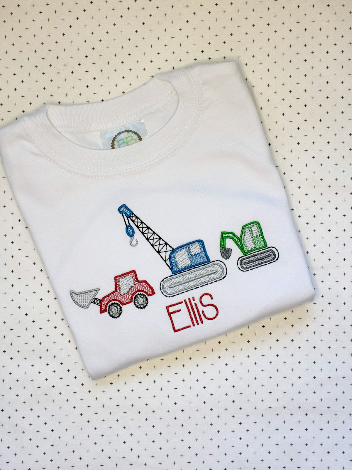 Machine Embroidery | Construction Truck
