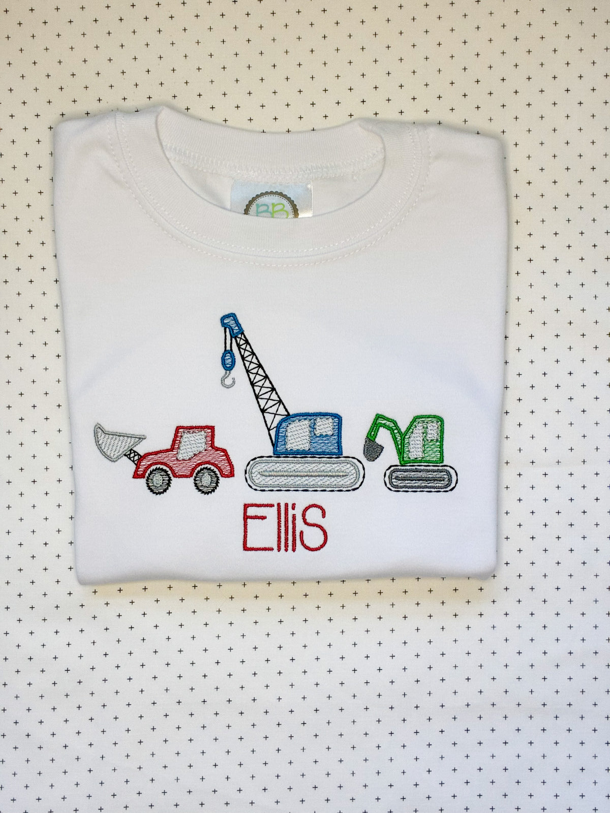 Machine Embroidery | Construction Truck