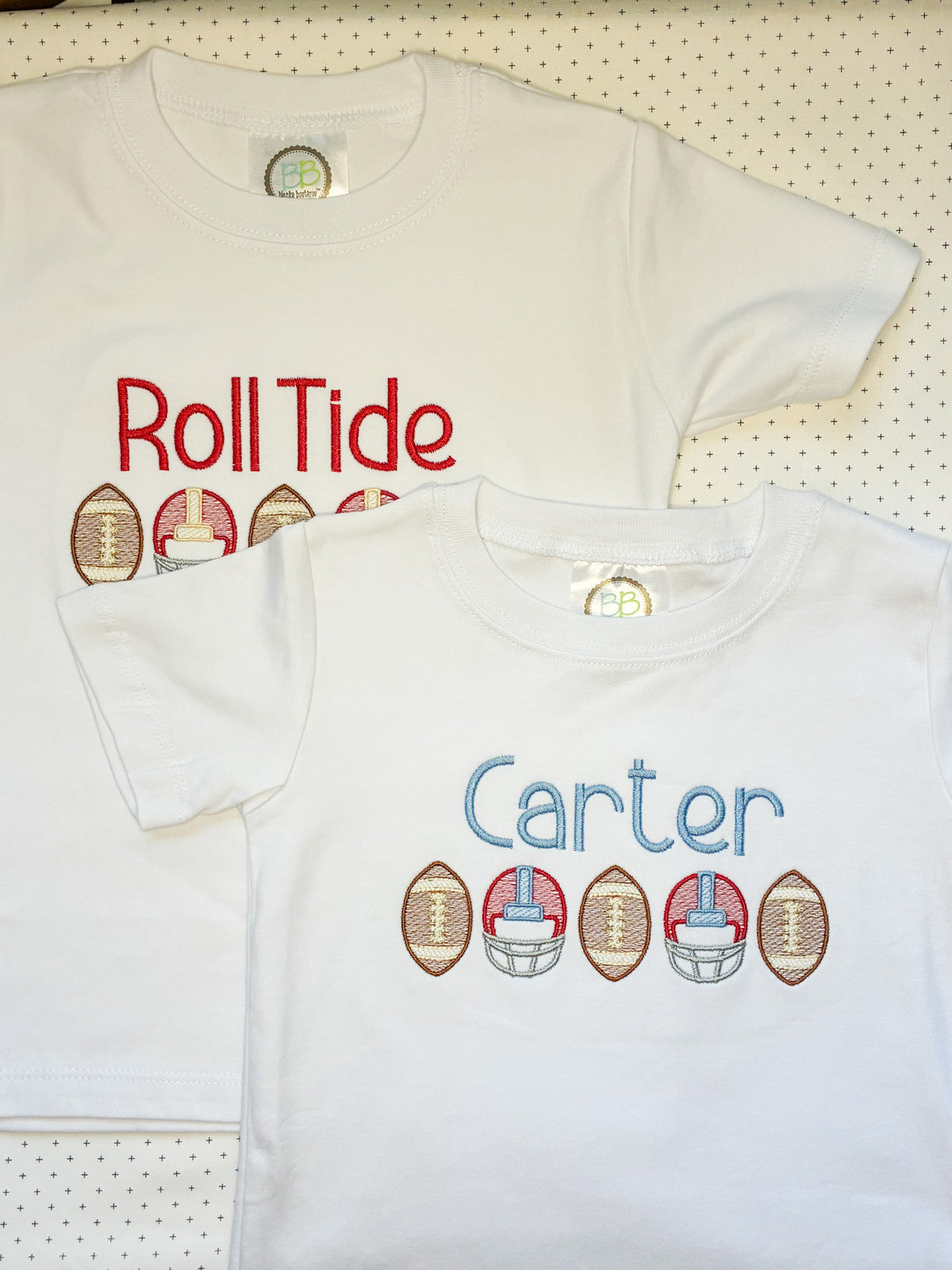 Machine Embroidery | Football Bunting