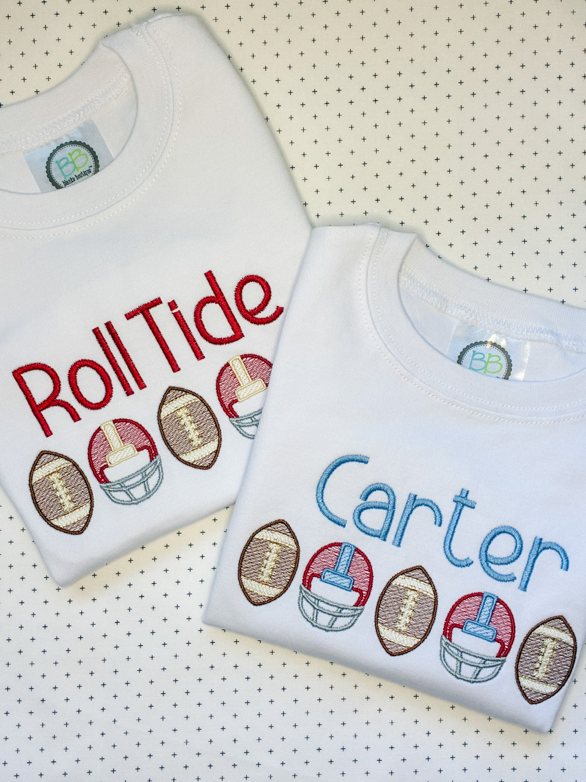 Machine Embroidery | Football Bunting