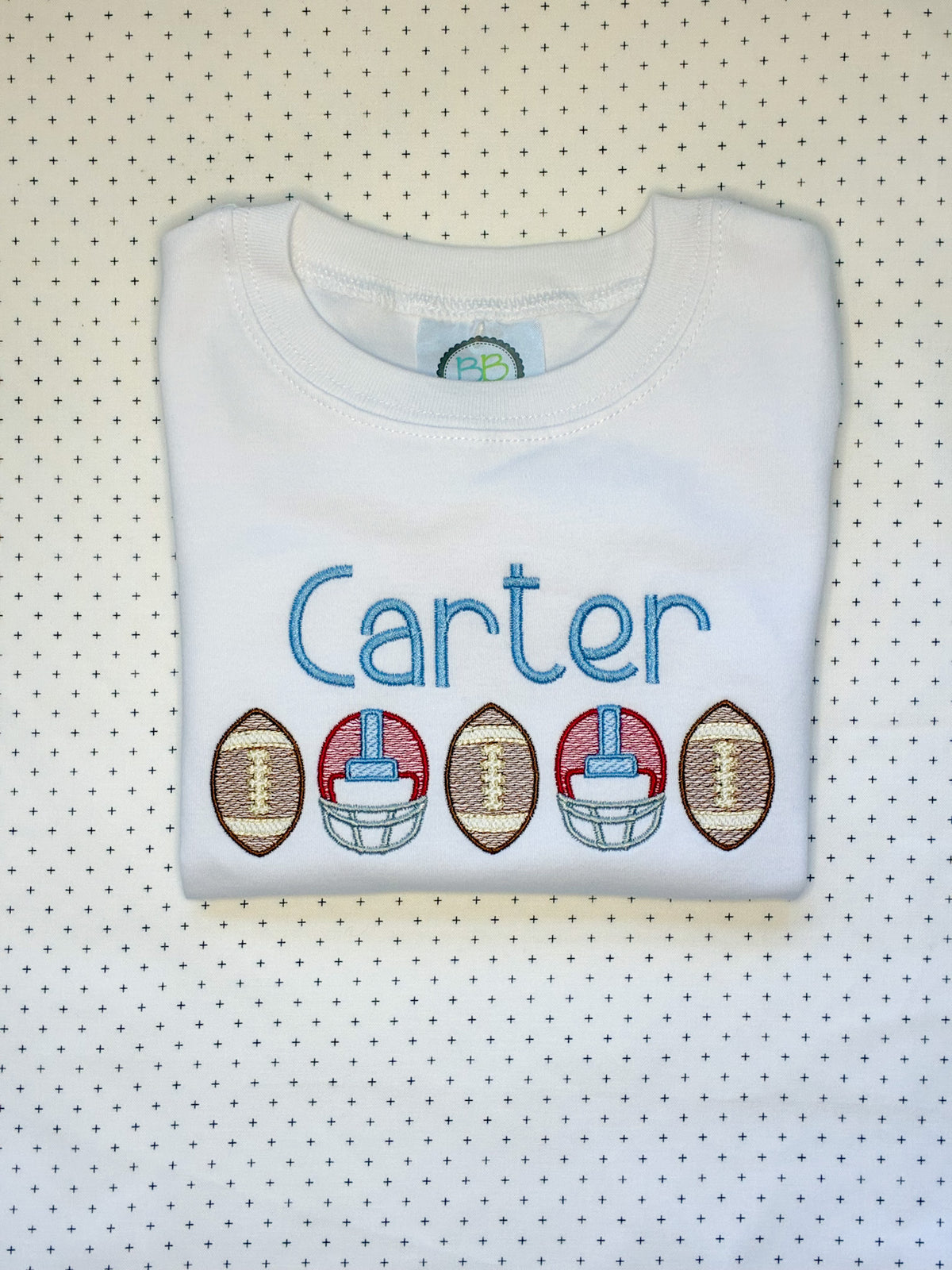 Machine Embroidery | Football Bunting