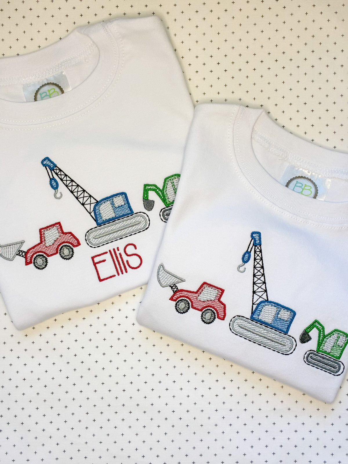 Machine Embroidery | Construction Truck