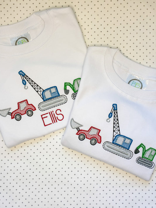 Machine Embroidery | Construction Truck