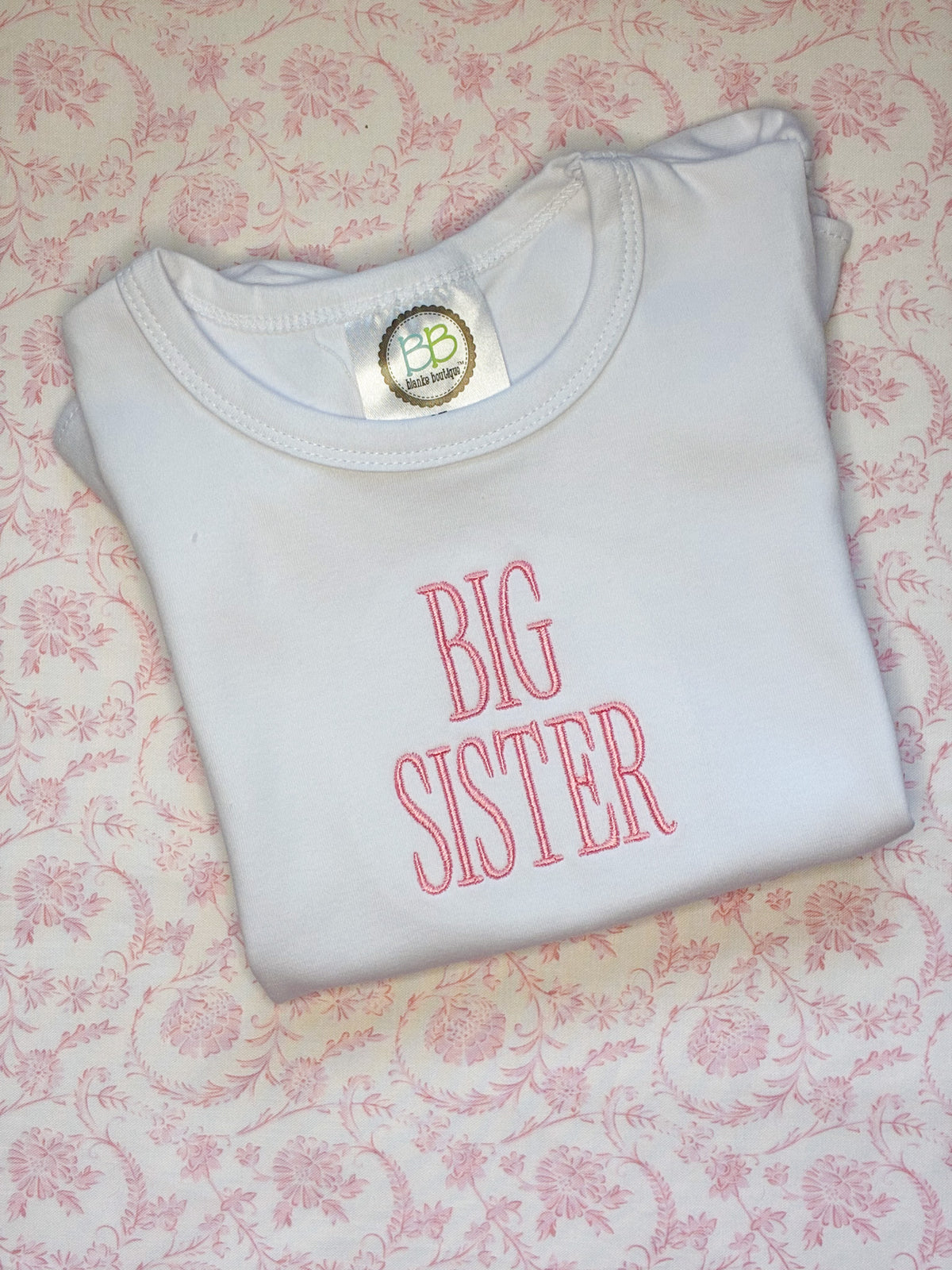 Machine Embroidered | Big Sister Modern Centered