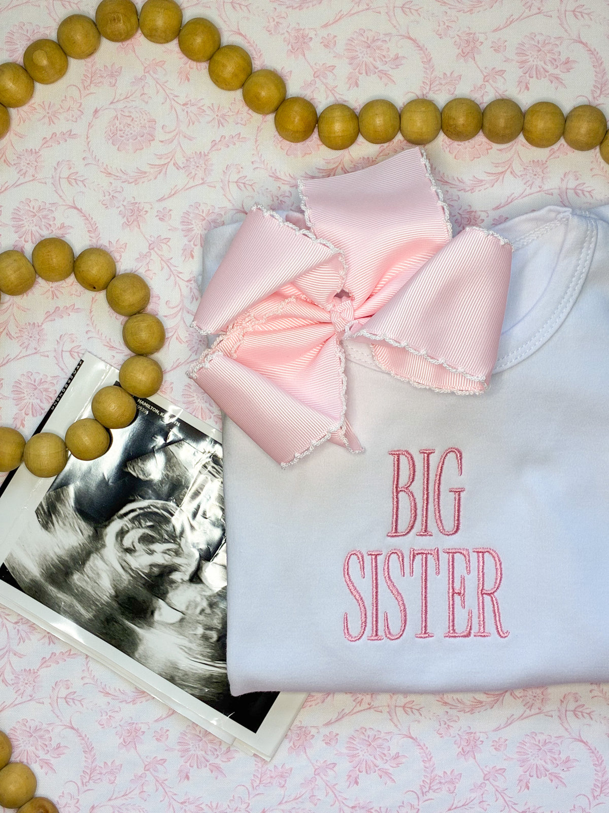 Machine Embroidered | Big Sister Modern Centered