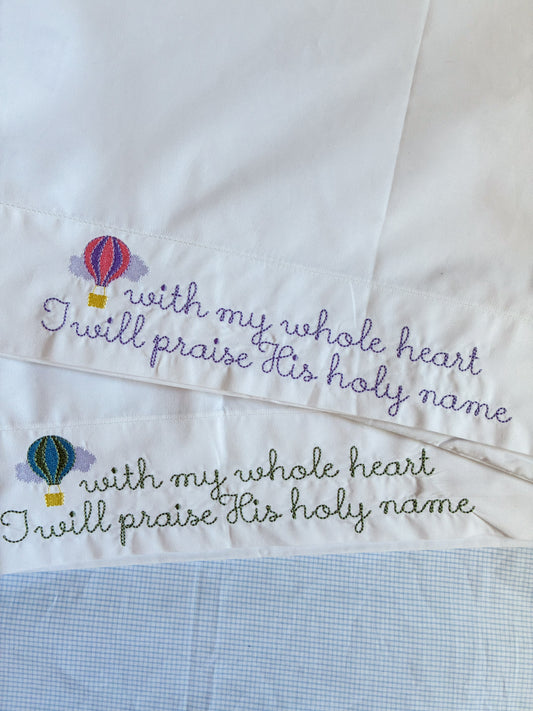 Embroidered Pillow Case