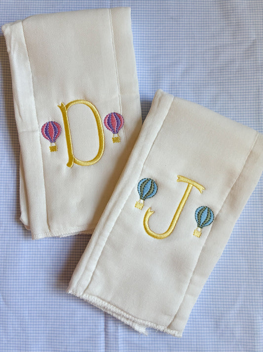 Monogram Burp Cloth