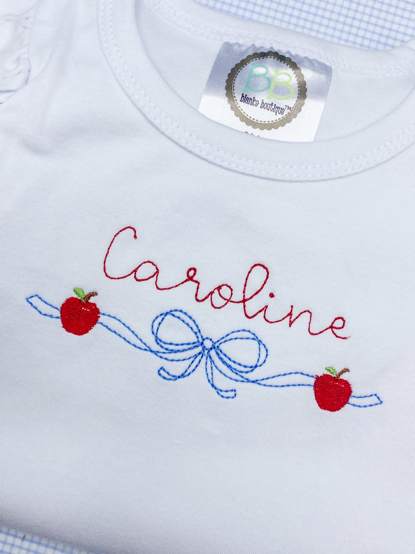 Machine Embroidery | Apple Bow