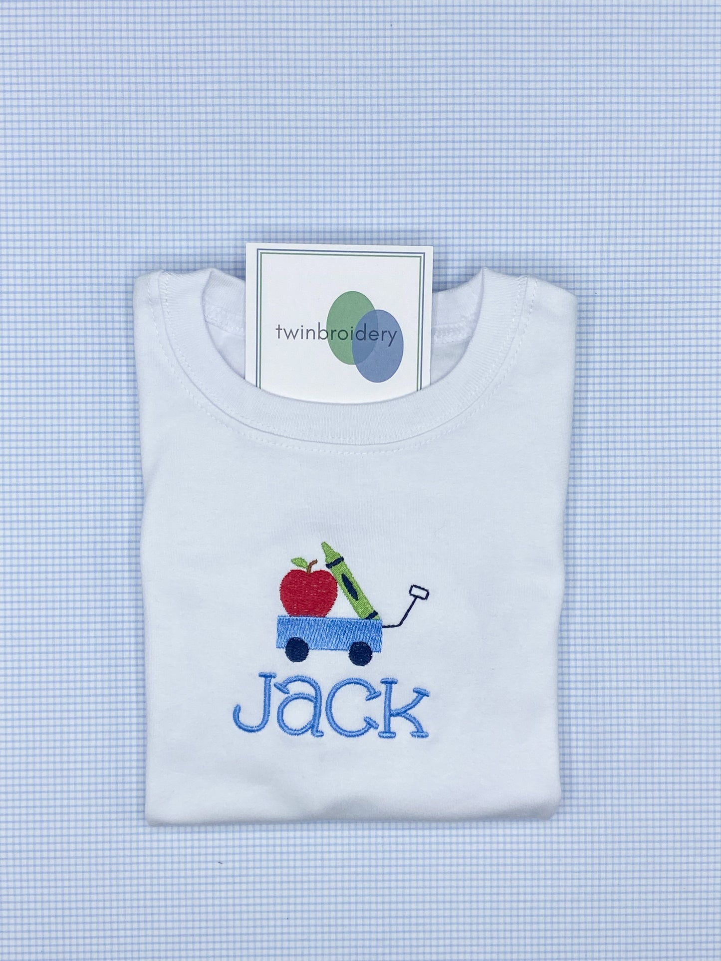 Machine Embroidery | Back to School Wagon