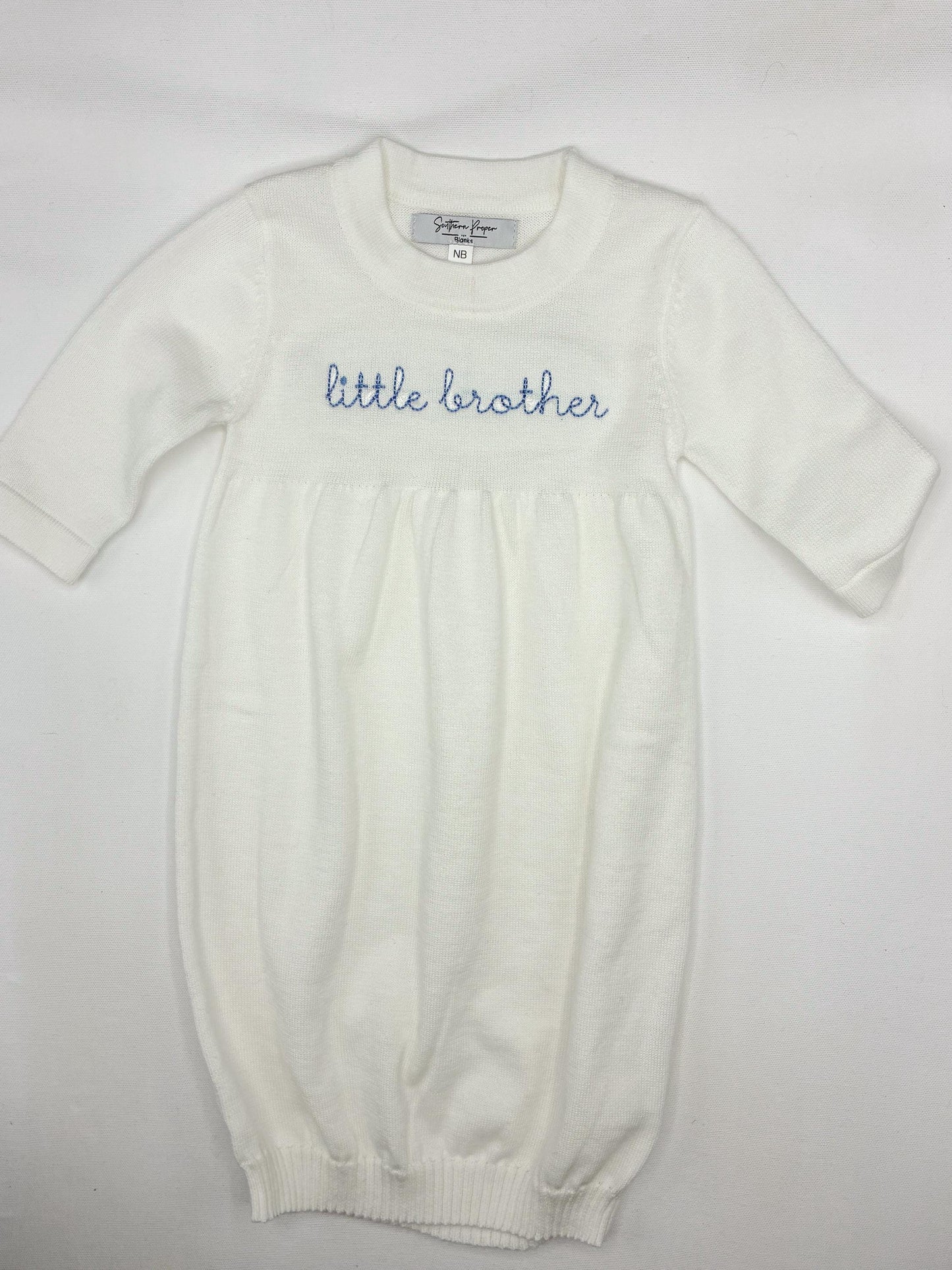 Machine Embroidery | Little Brother Knit Gown