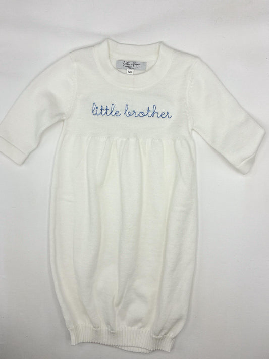 Machine Embroidery | Little Brother Knit Gown