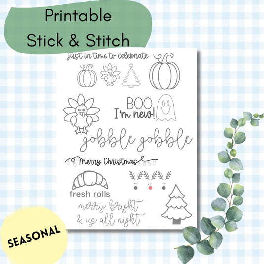 Fall Holidays + Baby Hand Embroidery Patterns