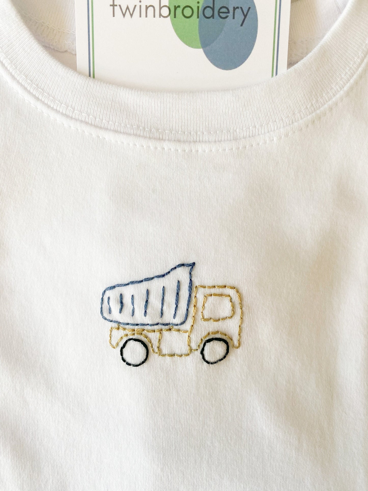 Hand Embroidered | Dump Truck