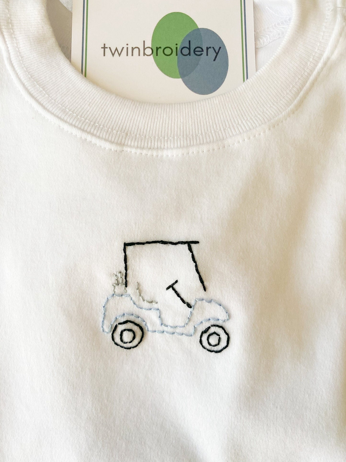 Hand Embroidered | Golf Cart