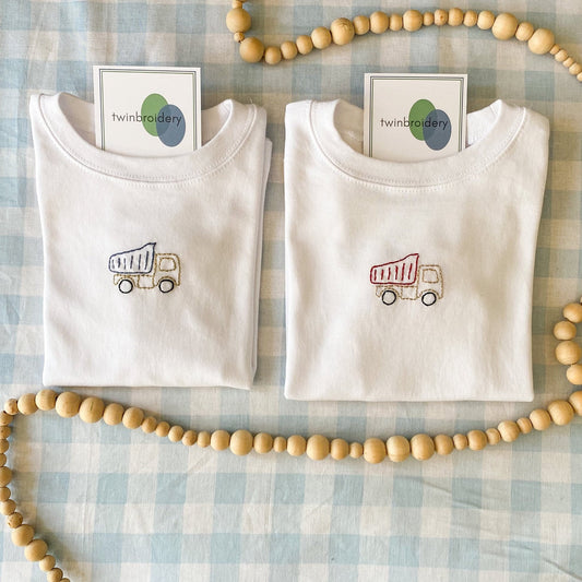 Hand Embroidered | Dump Truck
