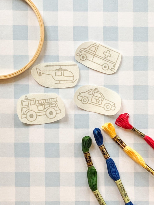Emergency Truck Stick & Stitch Stencil