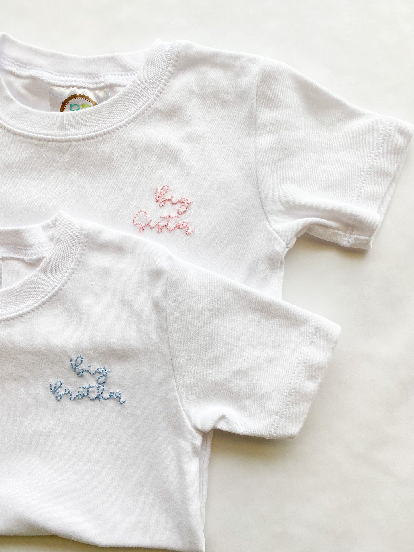Hand Embroidered | Classic Big Sister Shirt