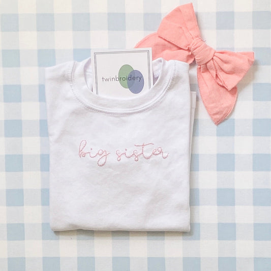 Hand Embroidered | Large Scale Big Sister